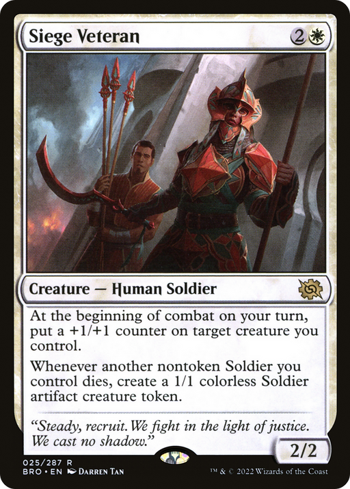 Siege Veteran (BRO-025) [The Brothers' War] MTG Single Wizards of the Coast
