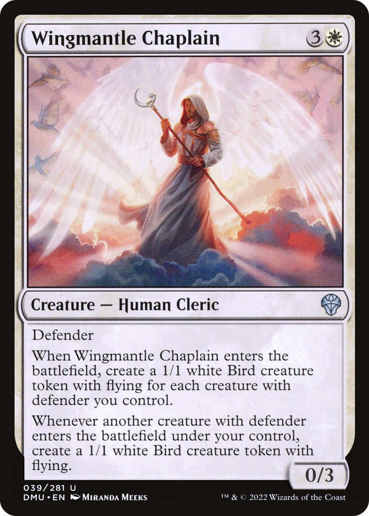 Wingmantle Chaplain (DMU-039) [Dominaria United] Foil MTG Single Wizards of the Coast