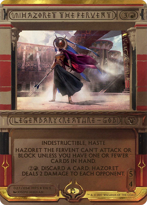 Hazoret the Fervent (MPS2-027) [Amonkhet Invocations] (Borderless) Foil MTG Single Wizards of the Coast