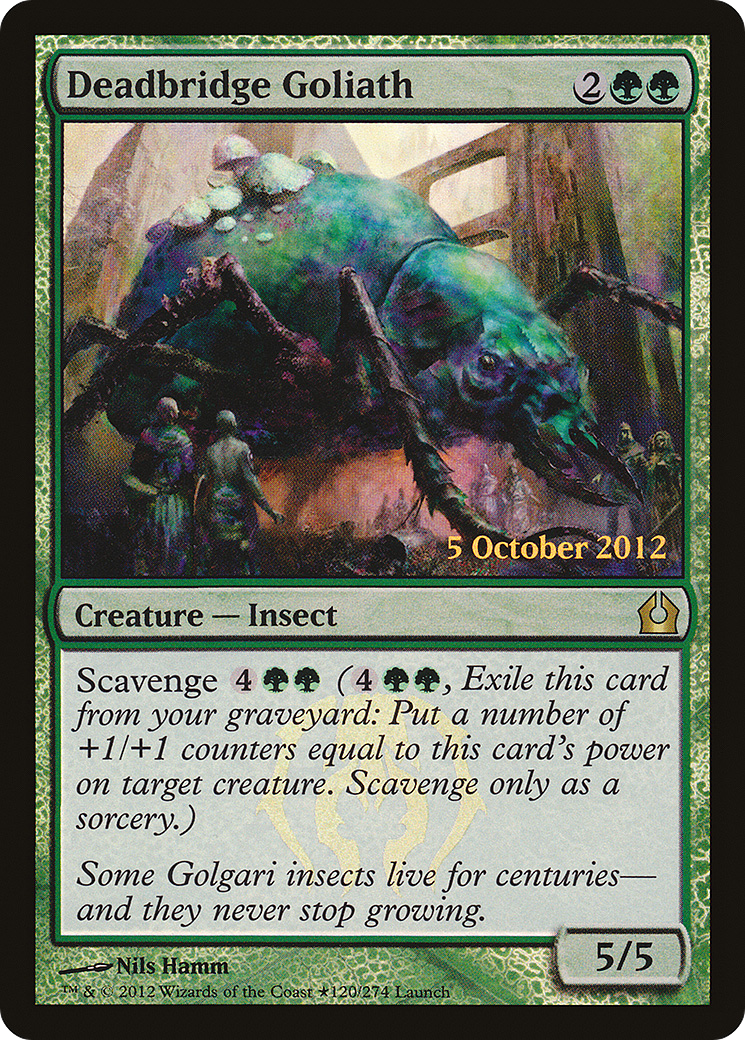Deadbridge Goliath (LARP-120★) [Return to Ravnica Promos] Foil MTG Single Wizards of the Coast