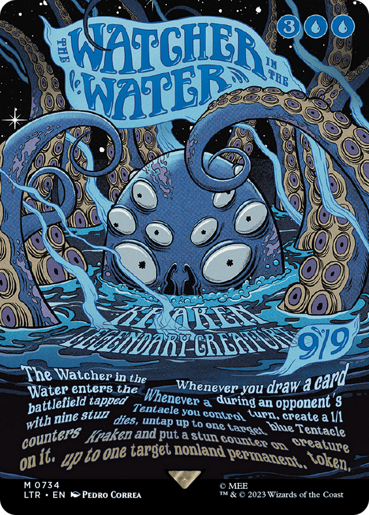 The Watcher in the Water (Borderless Poster) (LTR-734) [The Lord of the Rings: Tales of Middle-earth] (Borderless) MTG Single Wizards of the Coast
