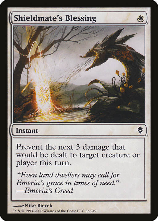 Shieldmate's Blessing (ZEN-035) [Zendikar] Foil MTG Single Wizards of the Coast