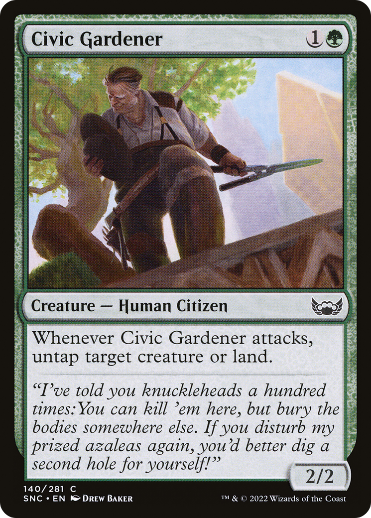 Civic Gardener (SNC-140) [Streets of New Capenna] MTG Single Wizards of the Coast
