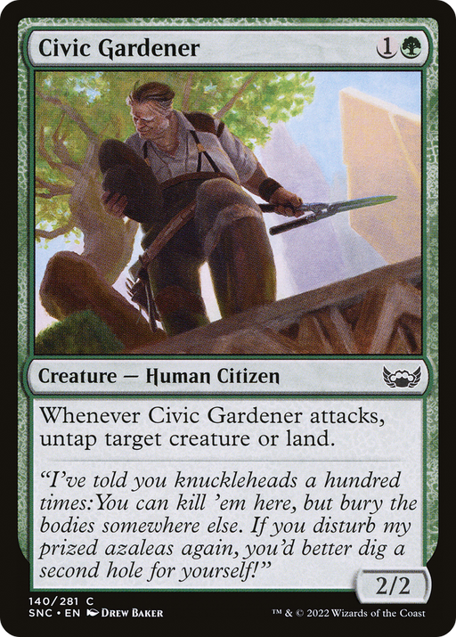 Civic Gardener (SNC-140) [Streets of New Capenna] MTG Single Wizards of the Coast