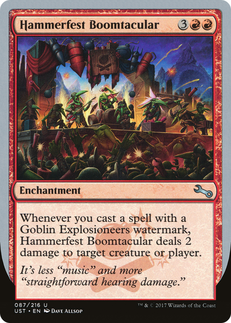 Hammerfest Boomtacular (UST-087) [Unstable] MTG Single Wizards of the Coast