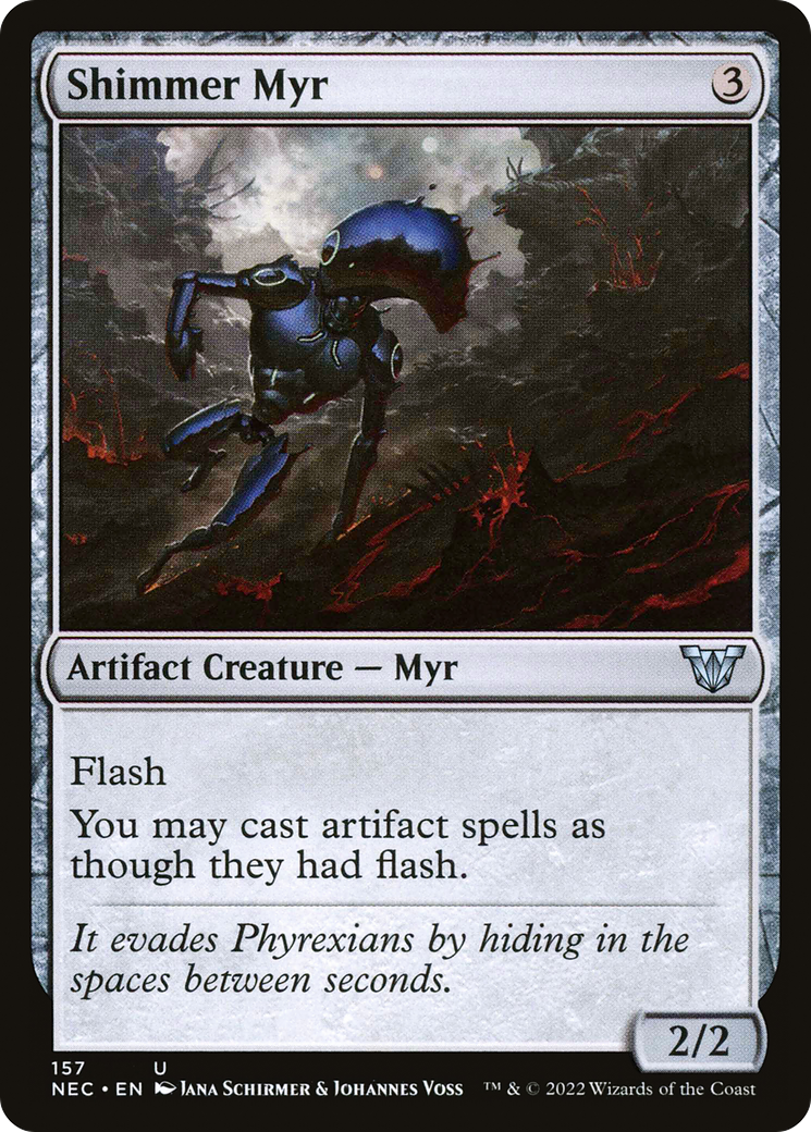 Shimmer Myr (NEC-157) [Neon Dynasty Commander] MTG Single Wizards of the Coast
