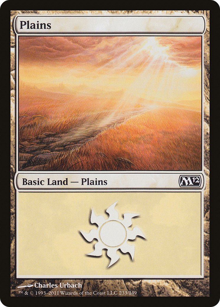Plains (233) (M12-233) [Magic 2012] MTG Single Wizards of the Coast