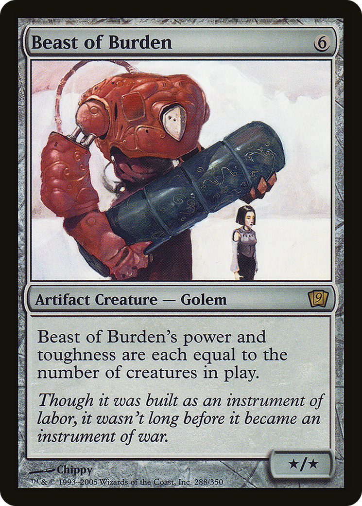 Beast of Burden (9ED-288) [9th Edition] MTG Single Wizards of the Coast