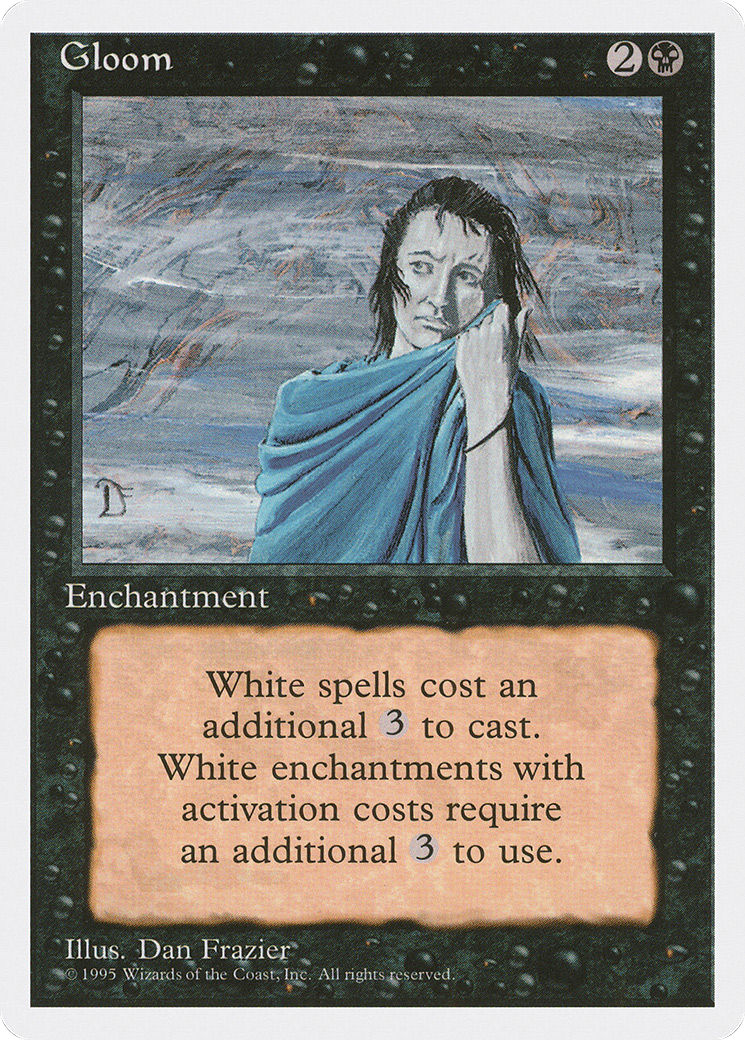 Gloom (4ED-) [Fourth Edition] MTG Single Wizards of the Coast