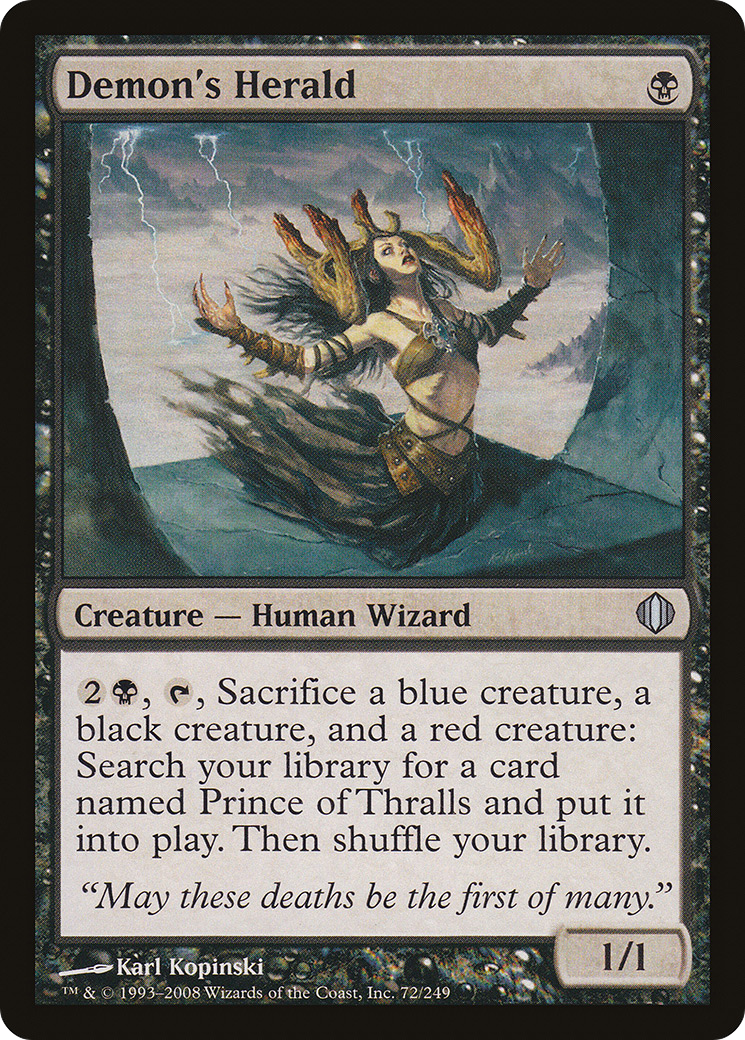 Demon's Herald (ALA-072) [Shards of Alara] MTG Single Wizards of the Coast