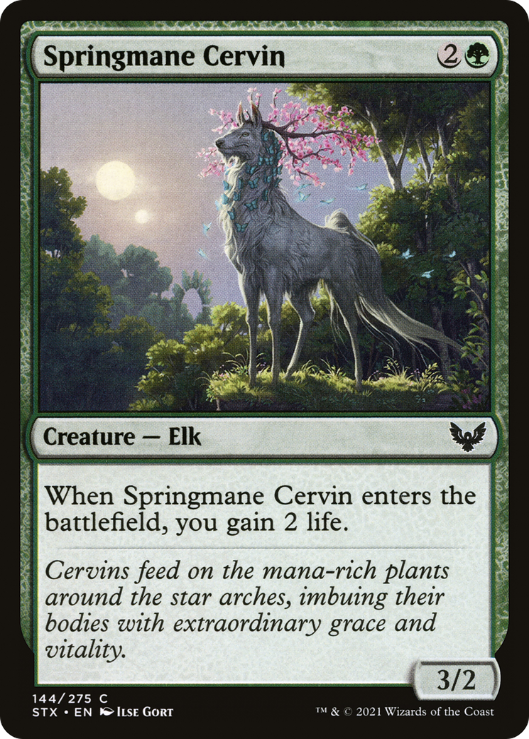 Springmane Cervin (STX-144) [Strixhaven: School of Mages] Foil MTG Single Wizards of the Coast