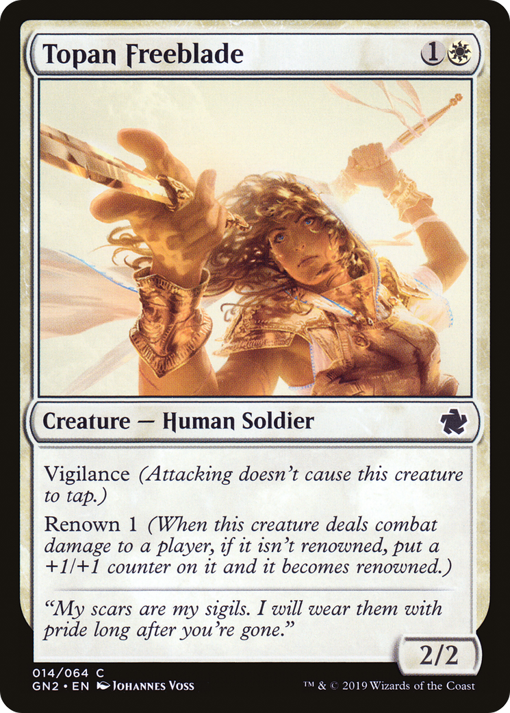 Topan Freeblade (GN2-014) [Misc] Game Night 2019 MTG Single Wizards of the Coast