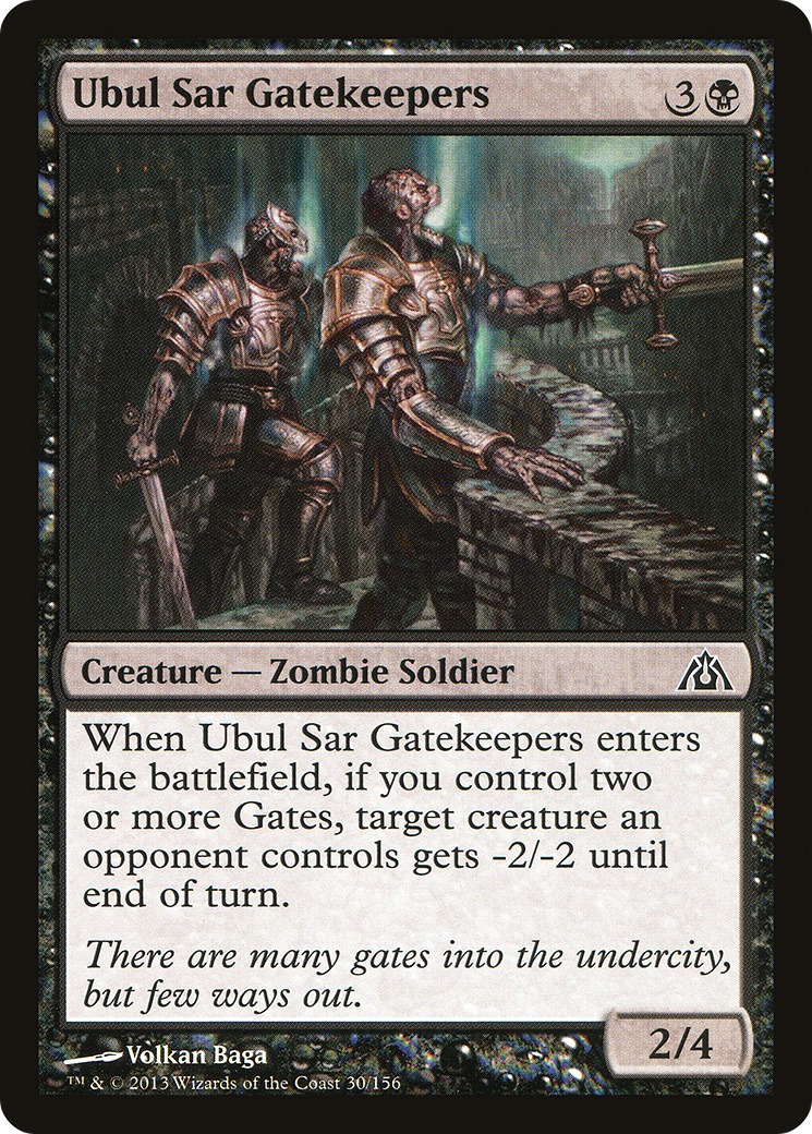 Ubul Sar Gatekeepers (DGM-030) [Dragon's Maze] Foil MTG Single Wizards of the Coast