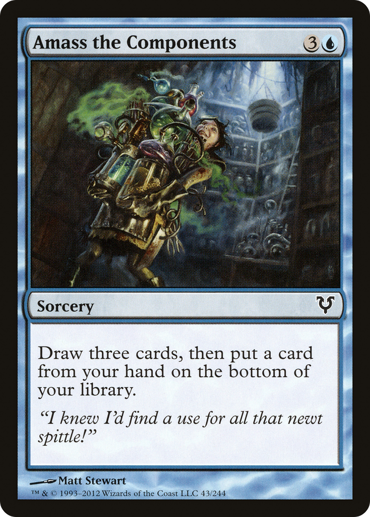 Amass the Components (AVR-043) [Avacyn Restored] MTG Single Wizards of the Coast