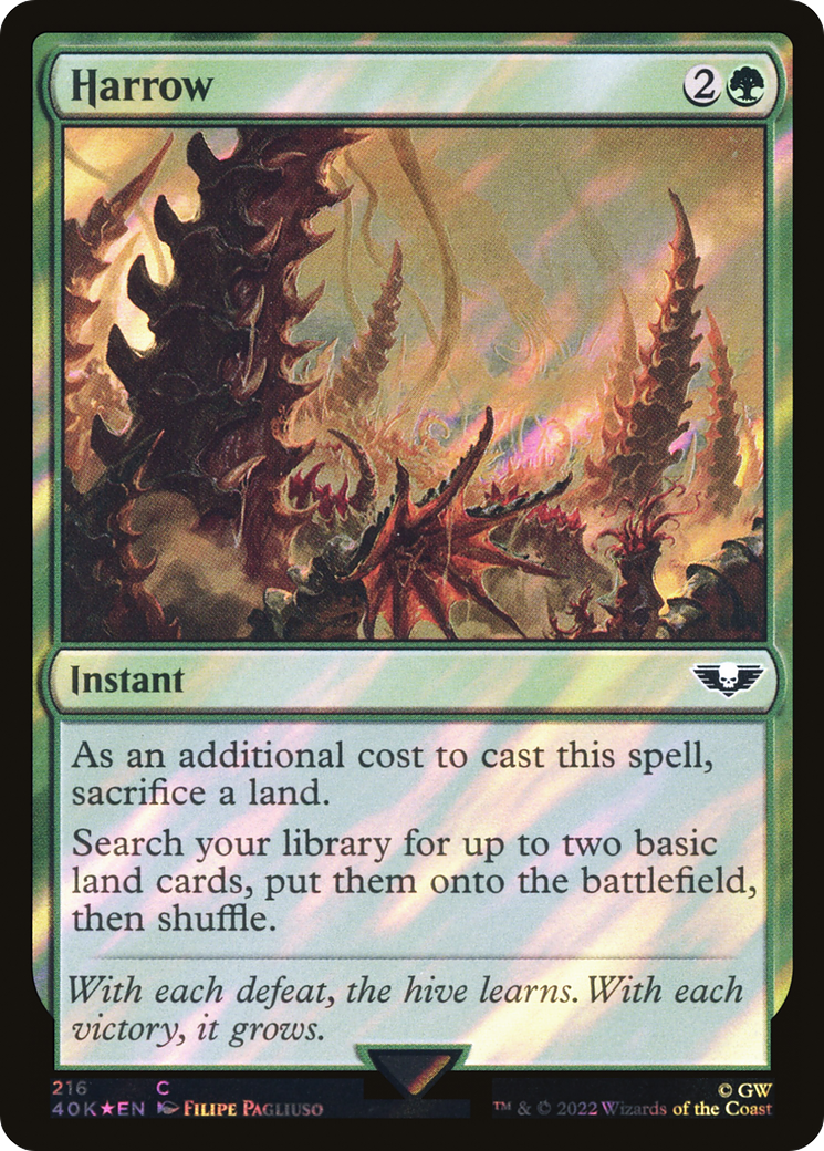 Harrow (40K-216★) [Warhammer 40,000 Commander] Foil MTG Single Wizards of the Coast