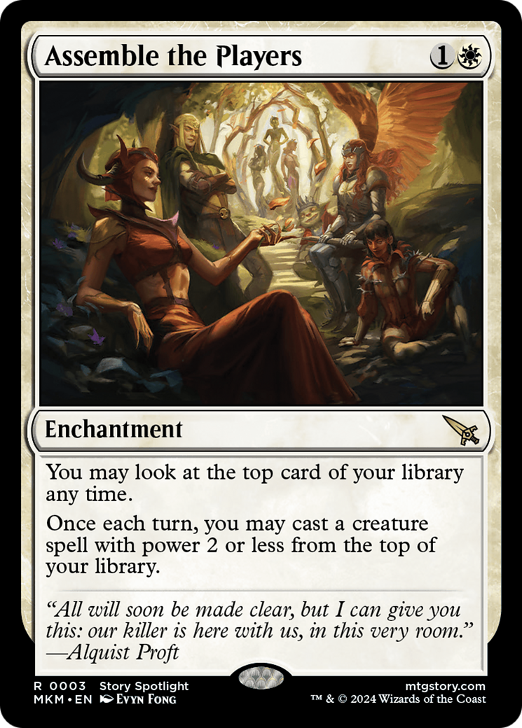 Assemble the Players (MKM-003) [Murders at Karlov Manor] MTG Single Wizards of the Coast