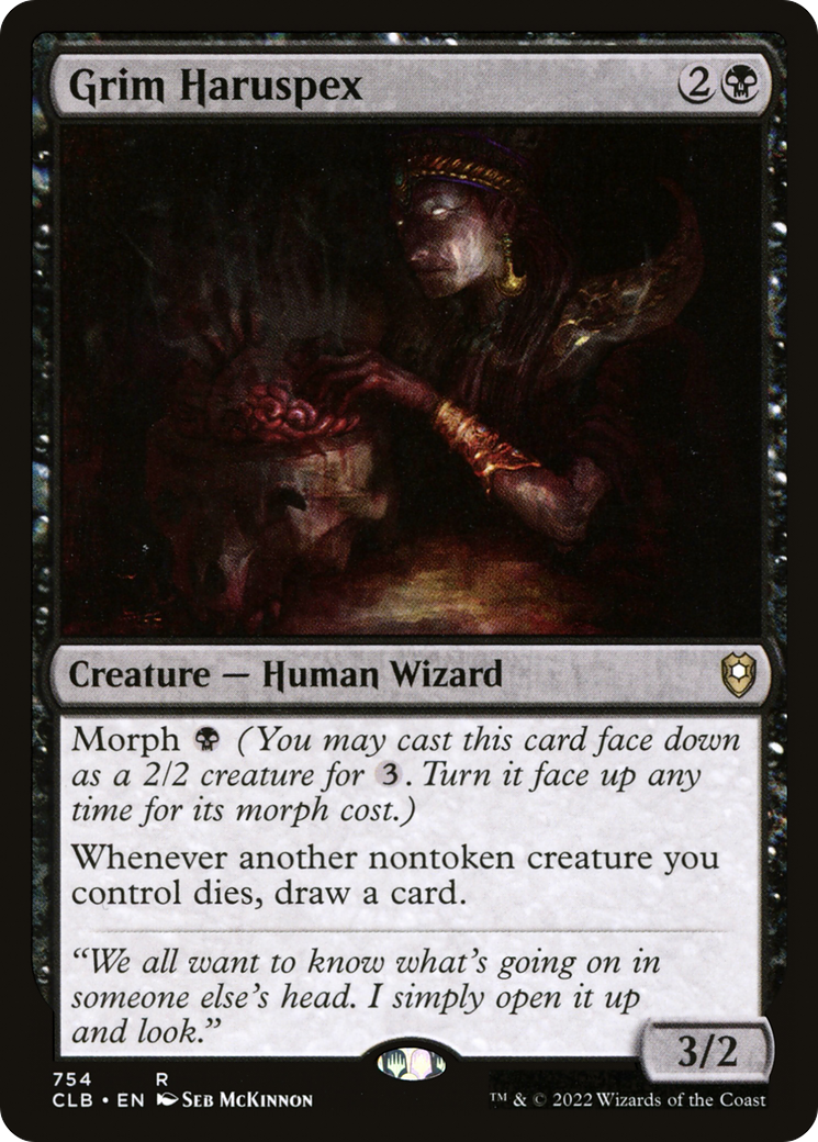 Grim Haruspex (CLB-754) [Commander Legends: Battle for Baldur's Gate] MTG Single Wizards of the Coast