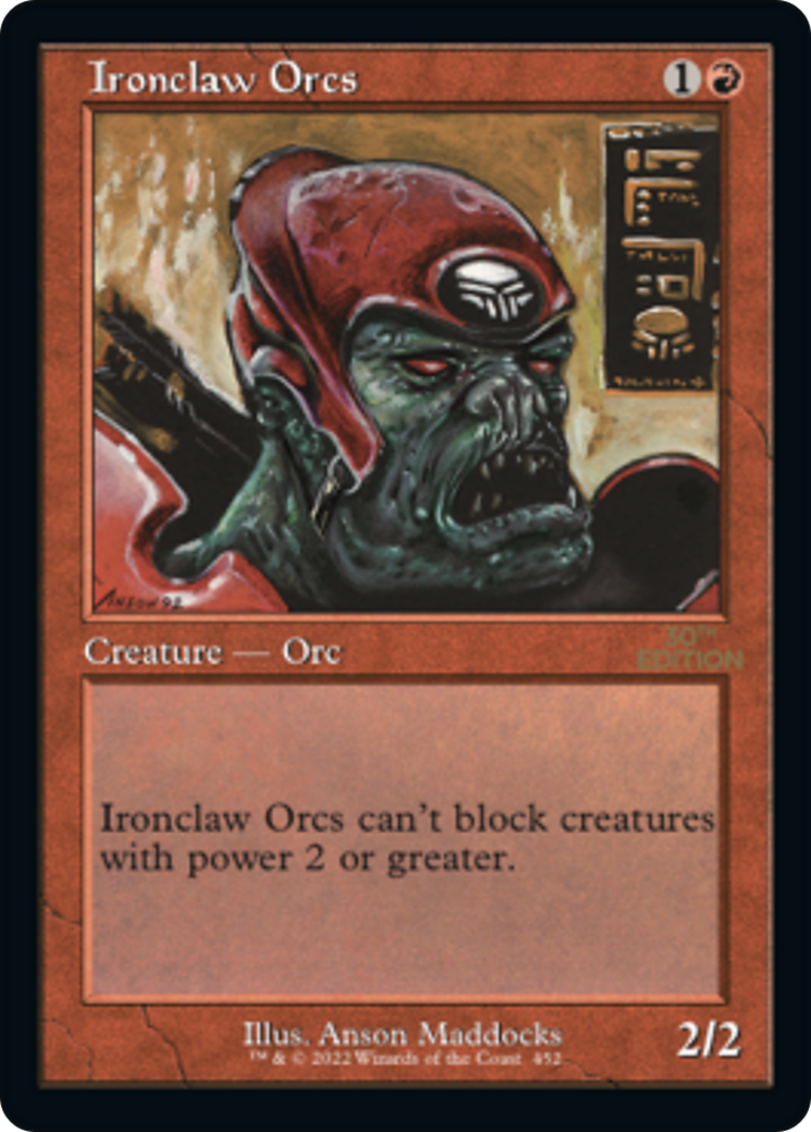 Ironclaw Orcs (30A-452) [30th Anniversary Edition] MTG Single Wizards of the Coast