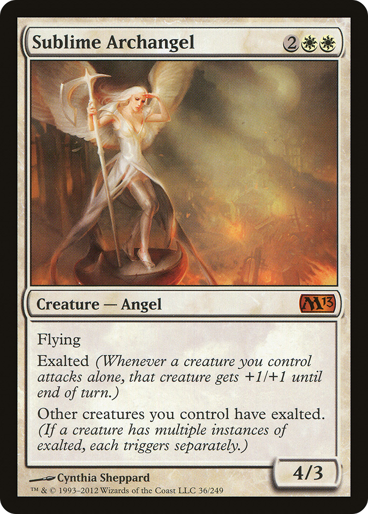 Sublime Archangel (M13-036) [Magic 2013] Foil MTG Single Wizards of the Coast