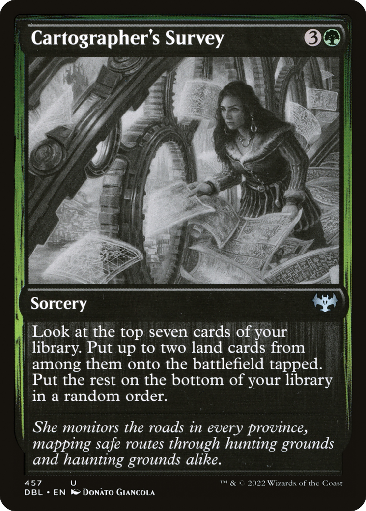 Cartographer's Survey (DBL-457) [Innistrad: Double Feature] Foil MTG Single Wizards of the Coast