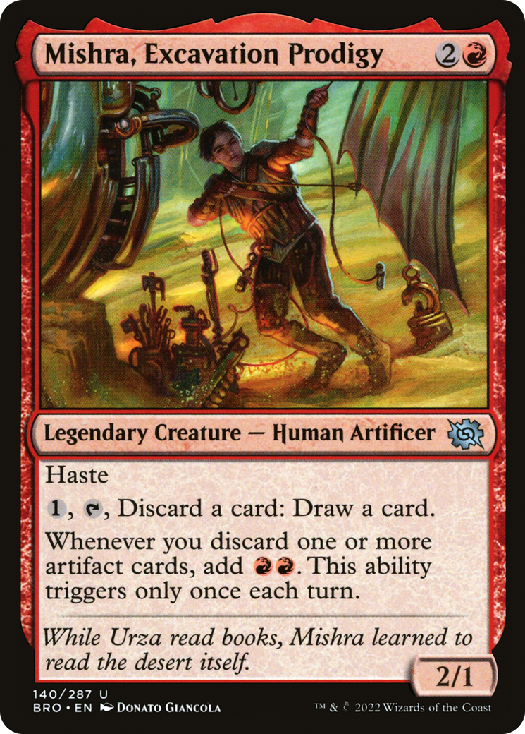 Mishra, Excavation Prodigy (BRO-140) [The Brothers' War] Foil MTG Single Wizards of the Coast