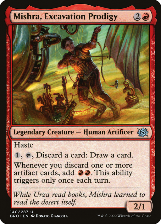 Mishra, Excavation Prodigy (BRO-140) [The Brothers' War] Foil MTG Single Wizards of the Coast