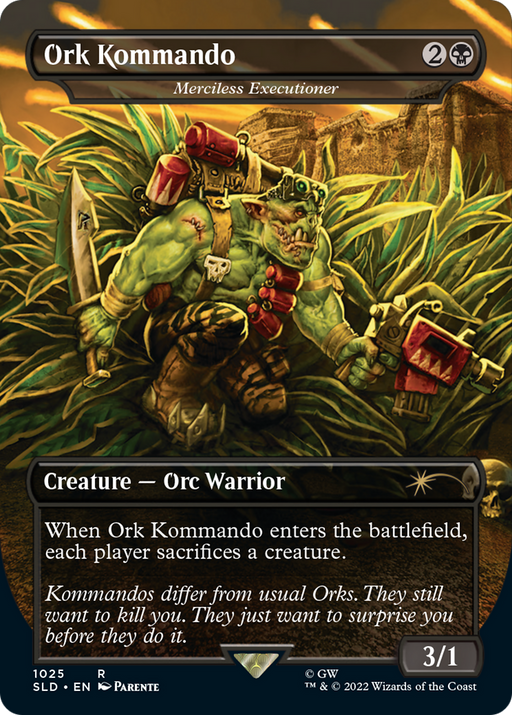 Ork Kommando - Merciless Executioner (SLD-1025) [Secret Lair] Drop (Borderless) MTG Single Wizards of the Coast