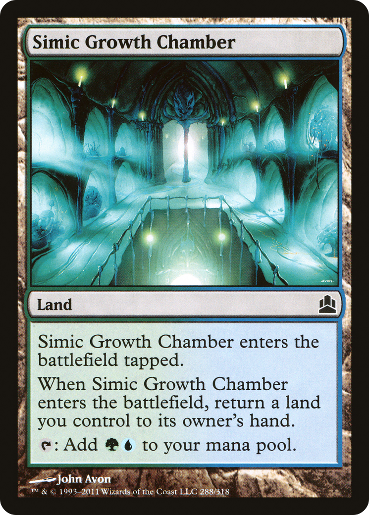 Simic Growth Chamber (CMD-288) [Commander 2011] MTG Single Wizards of the Coast