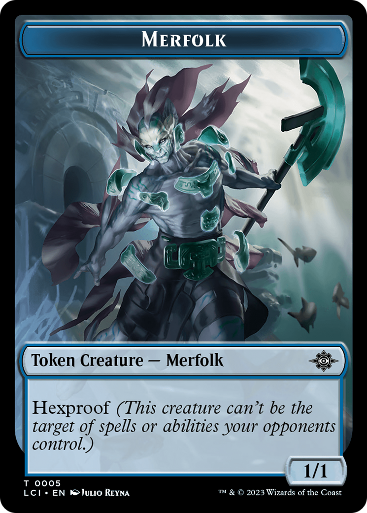 Merfolk (TLCI-005) [Tokens] The Lost Caverns of Ixalan Tokens Foil MTG Single Wizards of the Coast