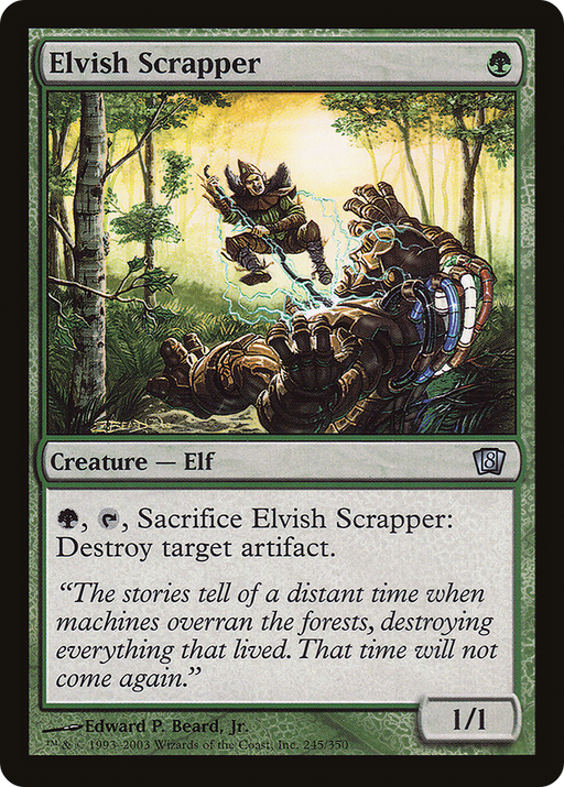 Elvish Scrapper (8ED-245) [8th Edition] Foil MTG Single Wizards of the Coast