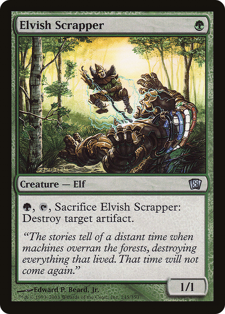Elvish Scrapper (8ED-245) [8th Edition] MTG Single Wizards of the Coast