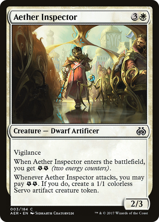 Aether Inspector (AER-003) [Aether Revolt] Foil MTG Single Wizards of the Coast