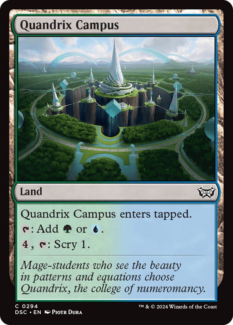 Quandrix Campus (DSC-294) [Duskmourn: House of Horror Commander] MTG Single Wizards of the Coast