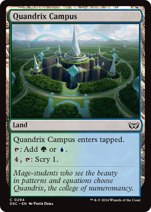 Quandrix Campus (DSC-294) [Duskmourn: House of Horror Commander] MTG Single Wizards of the Coast