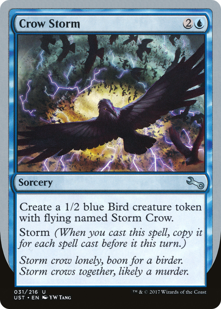 Crow Storm (UST-031) [Unstable] MTG Single Wizards of the Coast