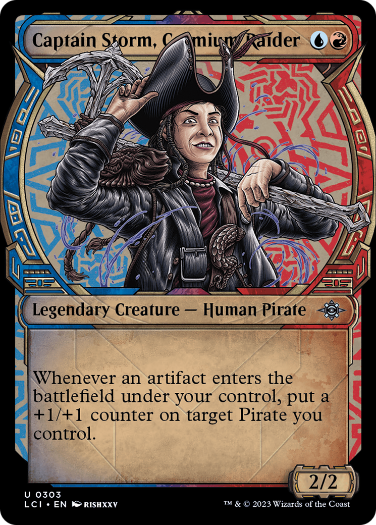 Captain Storm, Cosmium Raider (LCI-303) [The Lost Caverns of Ixalan] (Showcase) Foil MTG Single Wizards of the Coast