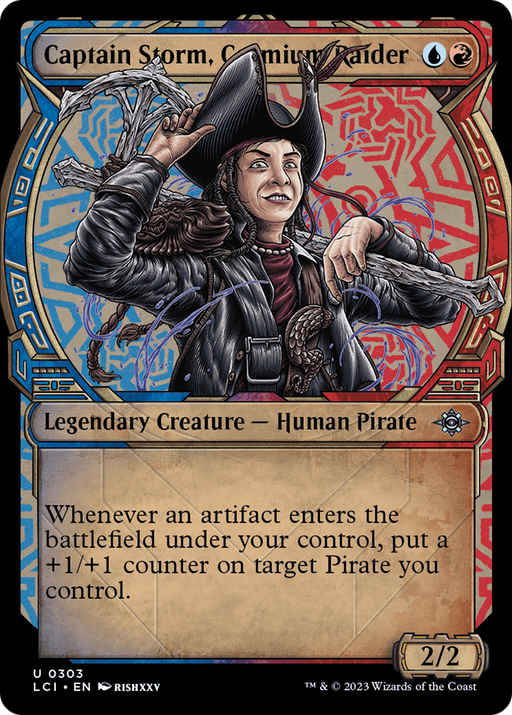 Captain Storm, Cosmium Raider (LCI-303) [The Lost Caverns of Ixalan] (Showcase) Foil MTG Single Wizards of the Coast