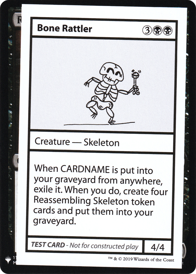 Bone Rattler (CMB1-) [Mystery Booster] Playtest Cards 2019 MTG Single Wizards of the Coast