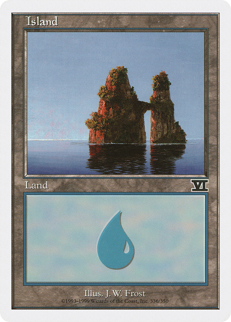Island (336) (6ED-336) [Classic Sixth Edition] MTG Single Wizards of the Coast