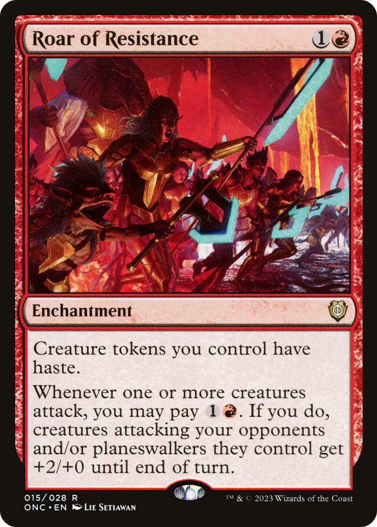 Roar of Resistance (ONC-015) [Phyrexia: All Will Be One Commander] MTG Single Wizards of the Coast