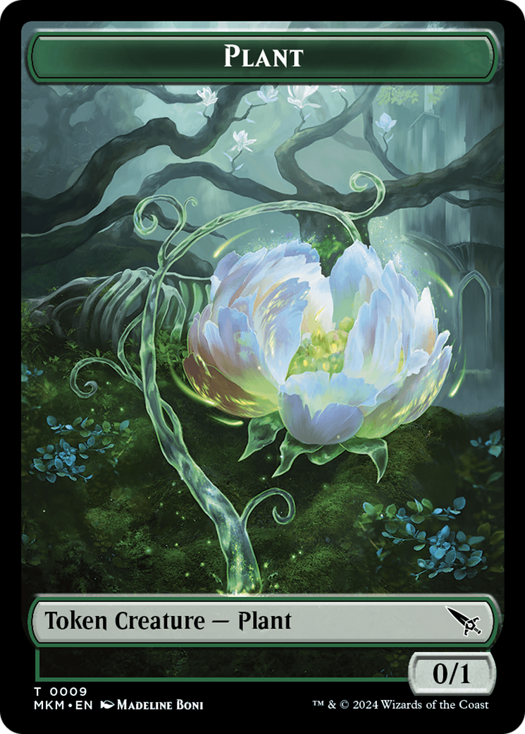 Detective // Plant Double-Sided Token [Tokens] Murders at Karlov Manor Tokens MTG Single Magic: The Gathering