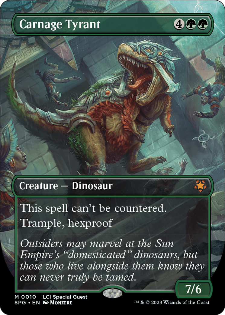 Carnage Tyrant (SPG-010) [Special Guests] (Borderless) MTG Single Wizards of the Coast