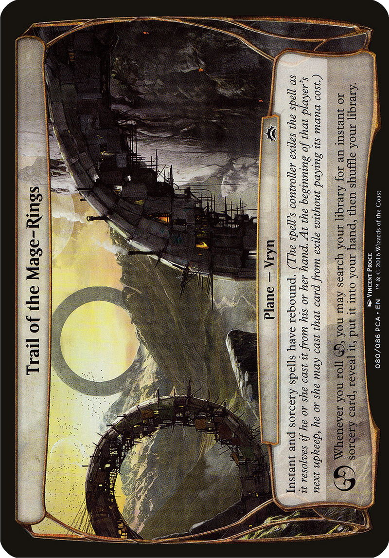 Trail of the Mage-Rings (Planechase Anthology) (OVER-) [Oversized] Planechase Anthology Planes MTG Single Wizards of the Coast