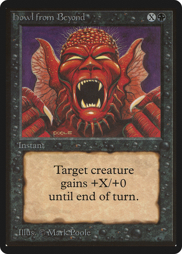 Howl from Beyond (LEB-112) [Oldschool] Limited Edition Beta MTG Single Wizards of the Coast