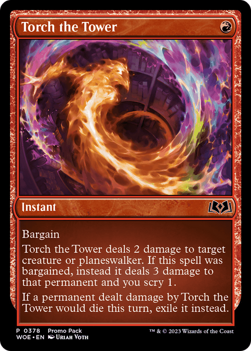 Torch the Tower (PPWOE-378) [Wilds of Eldraine] MTG Single Wizards of the Coast