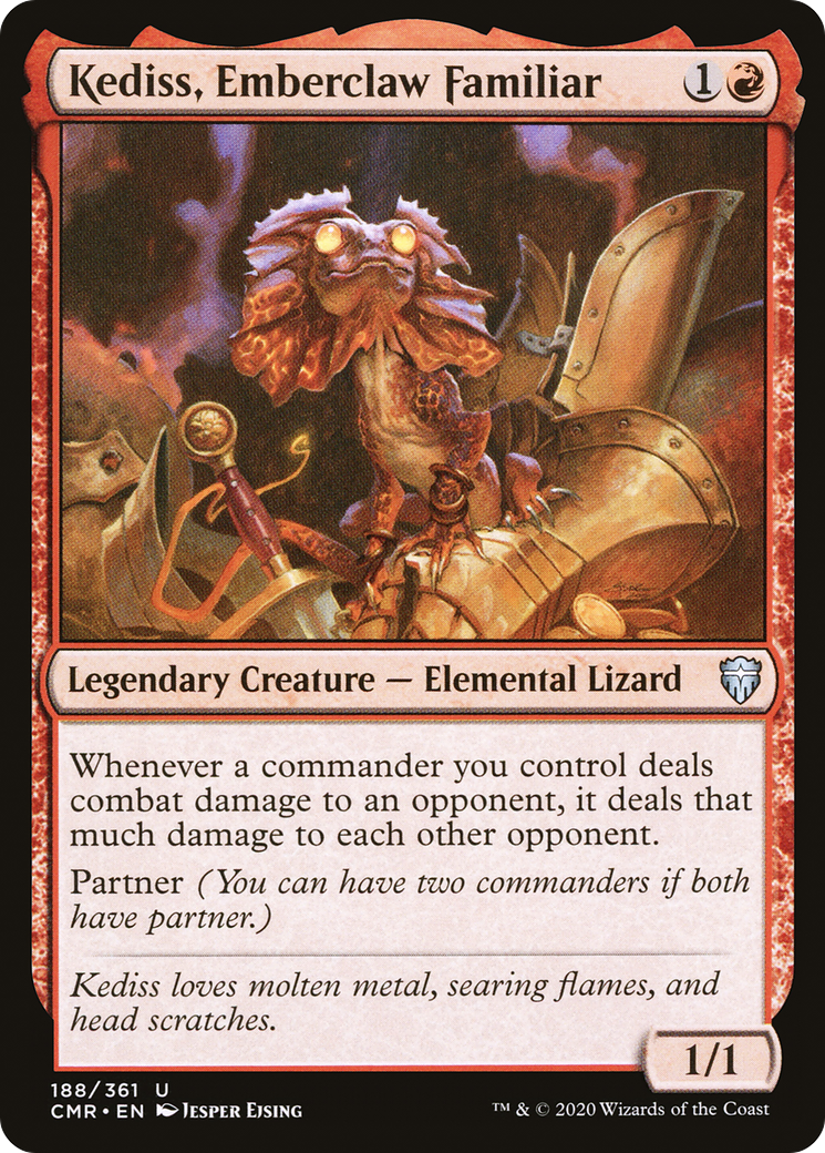 Kediss, Emberclaw Familiar (CMR-188) [Commander Legends] Foil MTG Single Wizards of the Coast