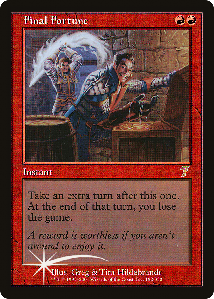 Final Fortune (7ED-182) [7th Edition] Foil MTG Single Wizards of the Coast