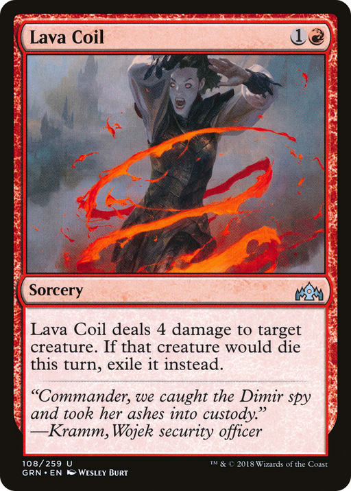 Lava Coil (GRN-108) [Guilds of Ravnica] MTG Single Wizards of the Coast