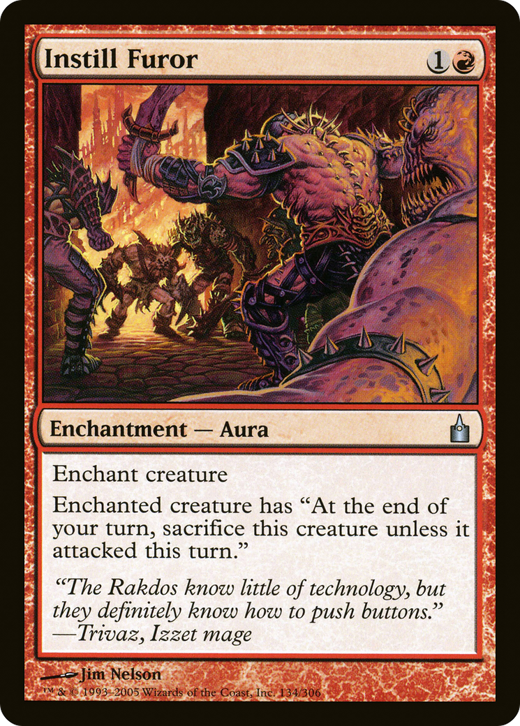 Instill Furor (RAV-134) [Ravnica: City of Guilds] MTG Single Wizards of the Coast