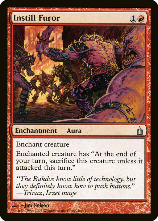 Instill Furor (RAV-134) [Ravnica: City of Guilds] MTG Single Wizards of the Coast